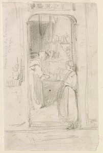 Venditore di zucche a Colonia da James Abbott McNeill Whistler
