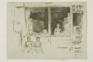 Negozio di meloni, Hounsditch da James Abbott McNeill Whistler