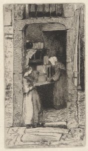Donna della senape, una delle dodici incisioni dalla natura da James Abbott McNeill Whistler