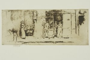 Edicola, Rue de Seine da James Abbott McNeill Whistler