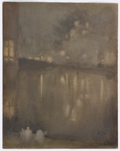 Notturno: Grigio e oro - Canale, Olanda da James Abbott McNeill Whistler