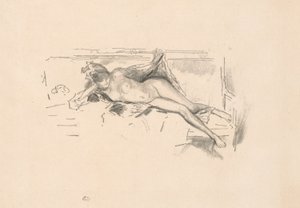 Modello nudo, reclinato da James Abbott McNeill Whistler