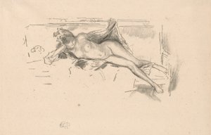 Modello nudo, reclinato da James Abbott McNeill Whistler