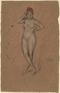 Nudo in piedi con gambe incrociate da James Abbott McNeill Whistler