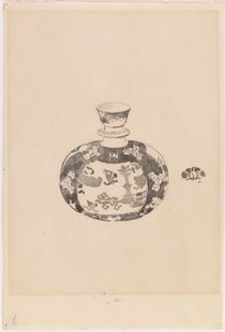 Vaso a forma di uovo con coperchio a campana