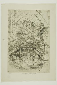 Ponte del Piovan da James Abbott McNeill Whistler