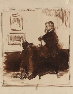 Schizzo di ritratto di Thomas Carlyle