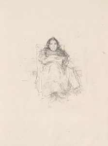 Studio di ritratto: Mrs. Philip, No. 3 (recto) Studio di ritratto: Geneviève Mallarmé (verso) da James McNeill Whistler