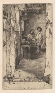 Raccoglitori di stracci, Quartiere Mouffetard, Parigi da James Abbott McNeill Whistler