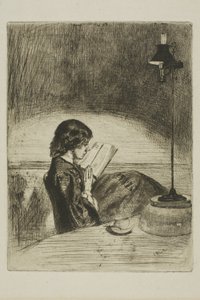 Lettura alla luce della lampada