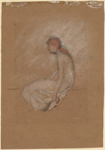 Donna seduta con capelli rossi da James Abbott McNeill Whistler