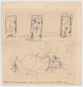 Schizzo della Sala dei Pavoni da James McNeill Whistler