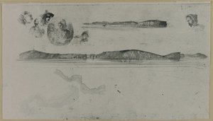 Schizzi sulla lastra del Coast Survey da James Abbott McNeill Whistler