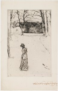 Speke Hall: Il viale da James Abbott McNeill Whistler