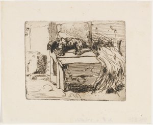 Il Cane sul Canile da James Abbott McNeill Whistler