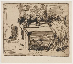 Il Cane sul Canile da James Abbott McNeill Whistler