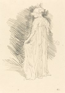 Figura drappeggiata, vista posteriore da James Abbott McNeill Whistler