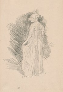 Figura drappeggiata, vista posteriore da James Abbott McNeill Whistler