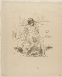 Figura drappeggiata, seduta