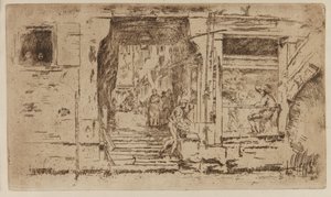 Il negozio di pesce, Venezia da James Abbott McNeill Whistler