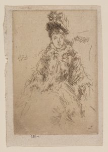 La pelliccia: Miss Lenoir da James Abbott McNeill Whistler