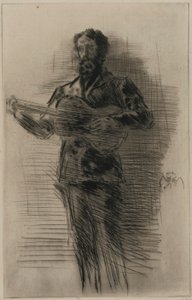 Il chitarrista da James Abbott McNeill Whistler