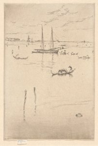 La Piccola Laguna, dalla Prima Serie di Venezia (Venezia, Una Serie di Dodici Incisioni) da James Abbott McNeill Whistler