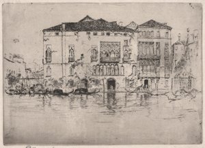 I Palazzi, dalla Prima Serie di Venezia (Venezia, una serie di dodici incisioni) da James Abbott McNeill Whistler