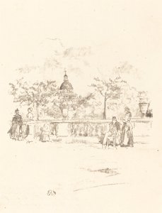 Il Pantheon, dalla terrazza dei Giardini del Lussemburgo
