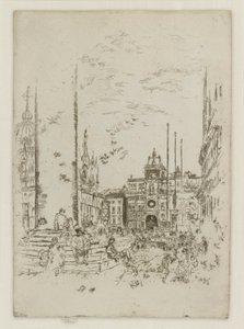 La Piazzetta, dal Primo Set di Venezia (Venezia, Una Serie di Dodici Incisioni) da James Abbott McNeill Whistler