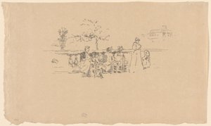 La terrazza, Lussemburgo da James Abbott McNeill Whistler