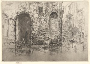 Due Portali, dal Primo Set di Venezia (Venezia, Una Serie di Dodici Incisioni) da James Abbott McNeill Whistler