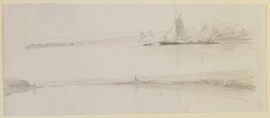 Due Scene su un Fiume da James Abbott McNeill Whistler
