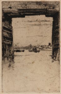 Sotto il vecchio ponte di Battersea da James Abbott McNeill Whistler