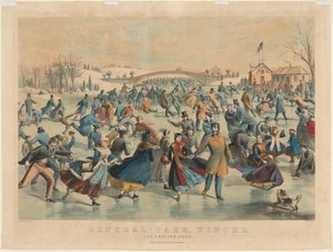 Central Park, inverno: lo stagno per il pattinaggio