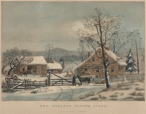 Scena invernale del New England da James Merritt Ives