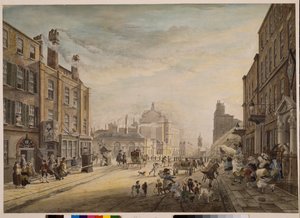 Vista verso Hanover Square mostrando Holles Street, Londra, 1773-1791 da James Miller