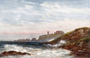 "Castello di Dunbar" (litografia a colori)