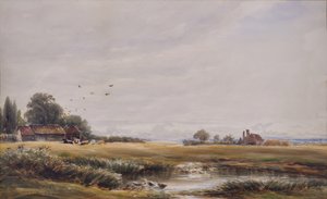 Lo stagno del villaggio da James Orrock