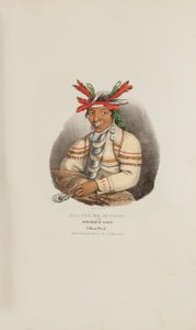 CAA-TAA-KE MUNG-GA o il Loon macchiato, un capo di Miami, da The Aboriginal Portfolio (Il portafoglio degli aborigeni) da James Otto Lewis