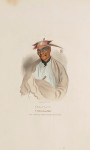 CHA-CO-TO, un capo Pottowattomie, da Il portafoglio aborigeno da James Otto Lewis