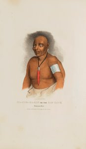 MA-CHE-KA-KAT o il Falco Cattivo; un capo Monomonie, da Il Portafoglio Aborigeno da James Otto Lewis