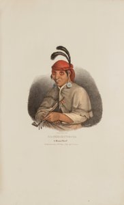 NA-SHE-MUNG-GA, un capo Miami, da Il portafoglio degli aborigeni da James Otto Lewis