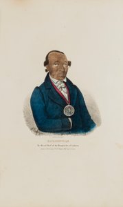 RICHARDVILLE; Il capo della tribù degli indiani Miami, da Il portafoglio degli aborigeni da James Otto Lewis