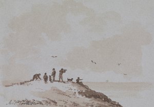 Osservatori su una collina che domina il mare da James Pattison Cockburn