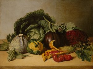 Natura morta: mela balsamica e verdure, ca. 1820s