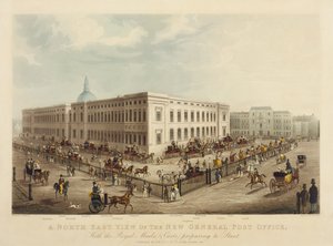 Vista nord-est del Nuovo Ufficio Postale Generale, 1829 da James Pollard
