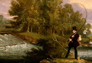Pesca alla trota sul Lea da James Pollard