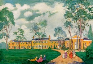 Doughoregan Manor, vicino a Ellicott City, Maryland, USA, XVIII secolo, 1921 da James Preston