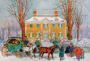 Casa Longfellow, Cambridge, Massachusetts, USA, XVIII secolo, 1921 da James Preston